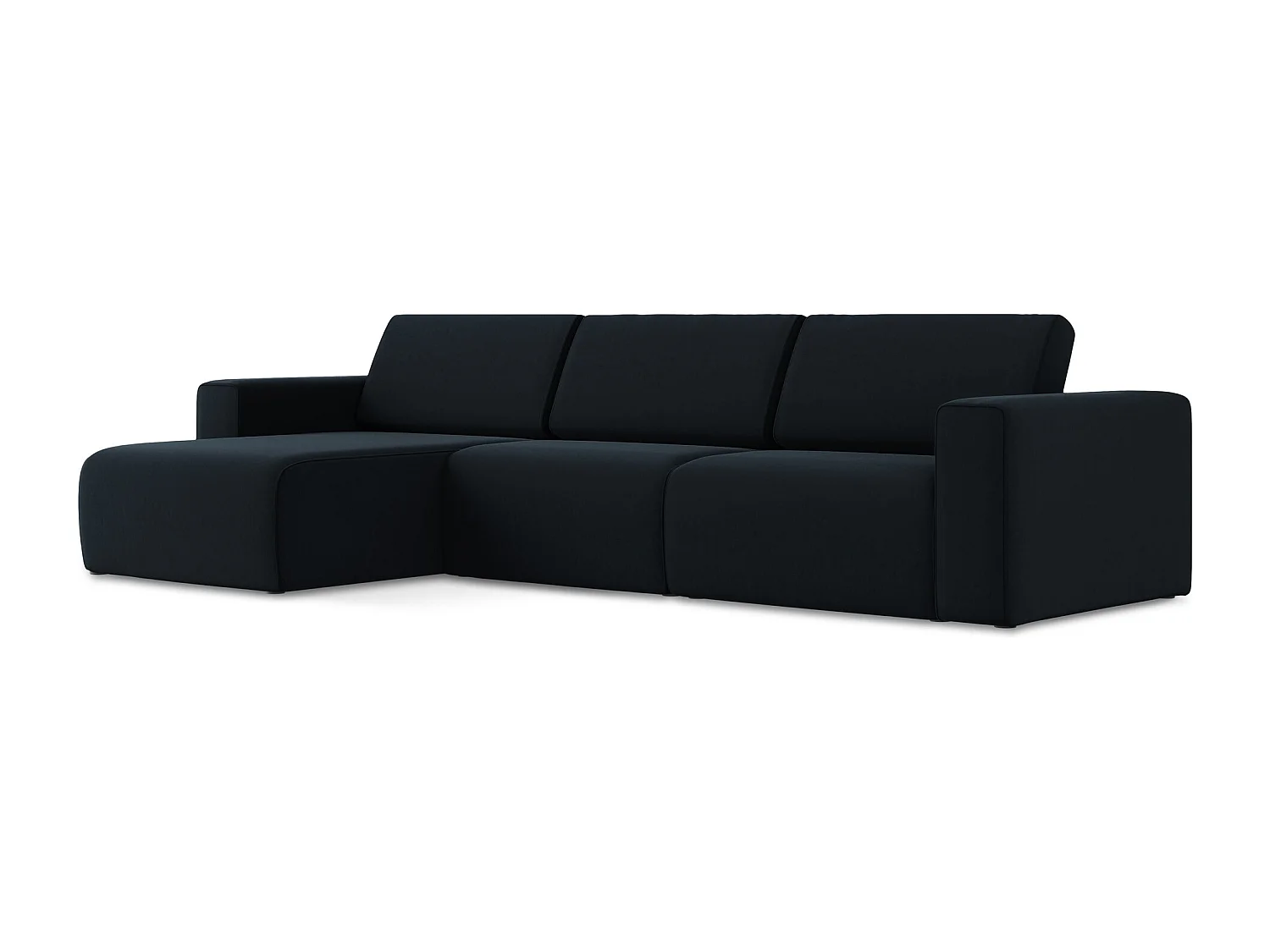 Modulares Ecks Sofa M links - Links - Samt - Königsblau - KALEA