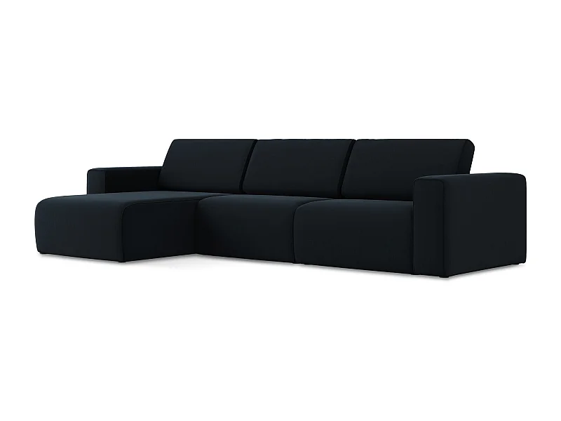 Modulares Ecks Sofa M links - Links - Samt - Königsblau - KALEA