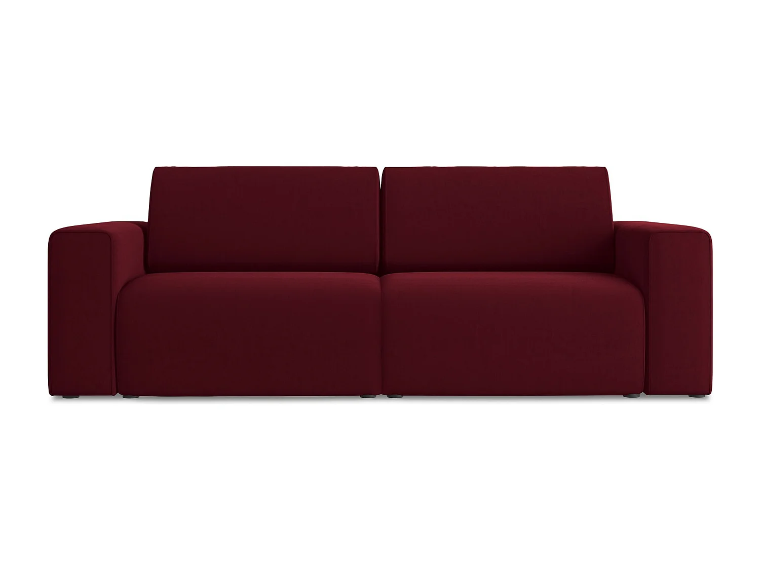 Driezits modulaire bank van bourgondië velours - KALEA