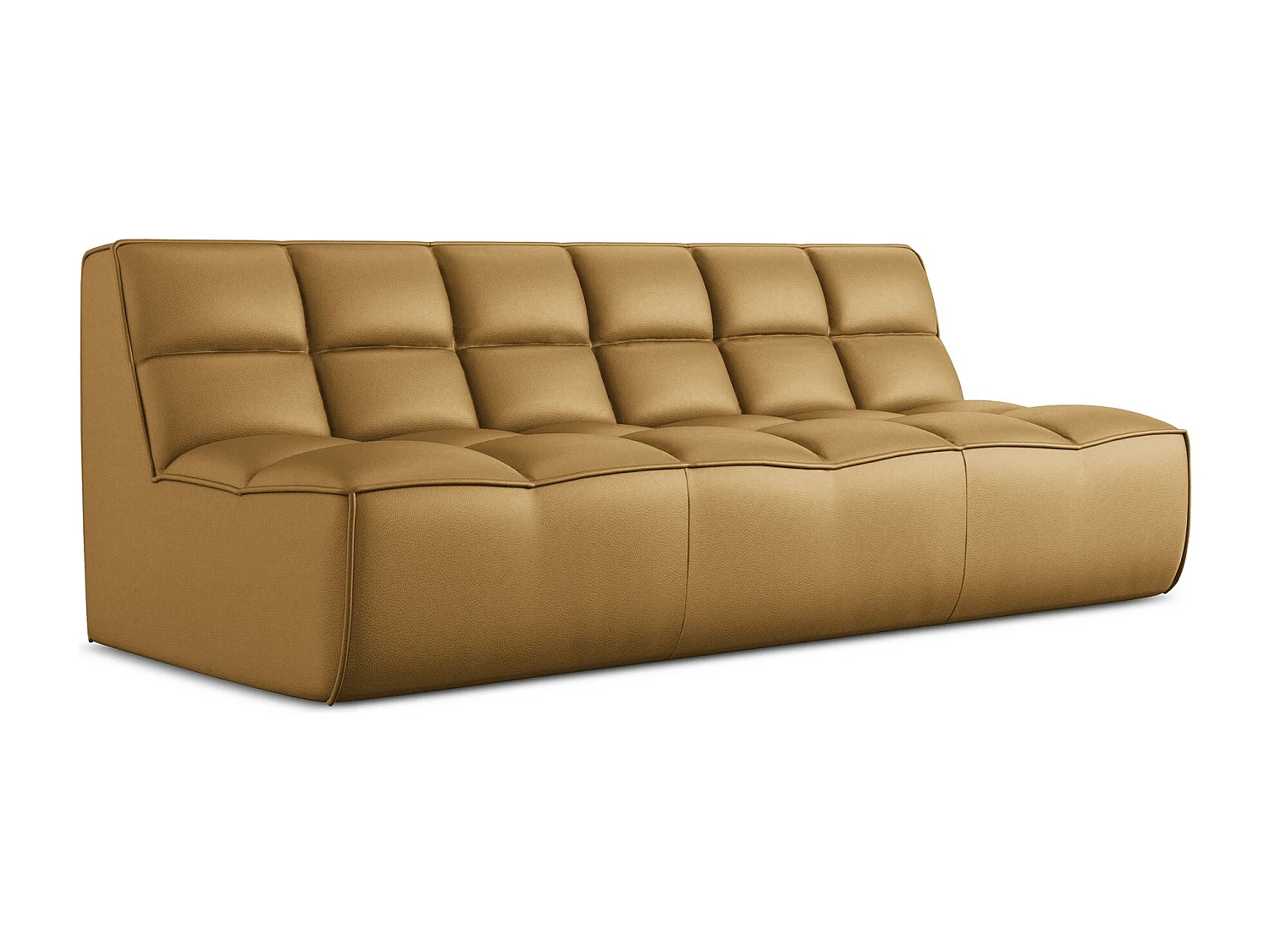 Modulares 3-Sitzer Sofa - - Kunstleder - Carmel - KALAI