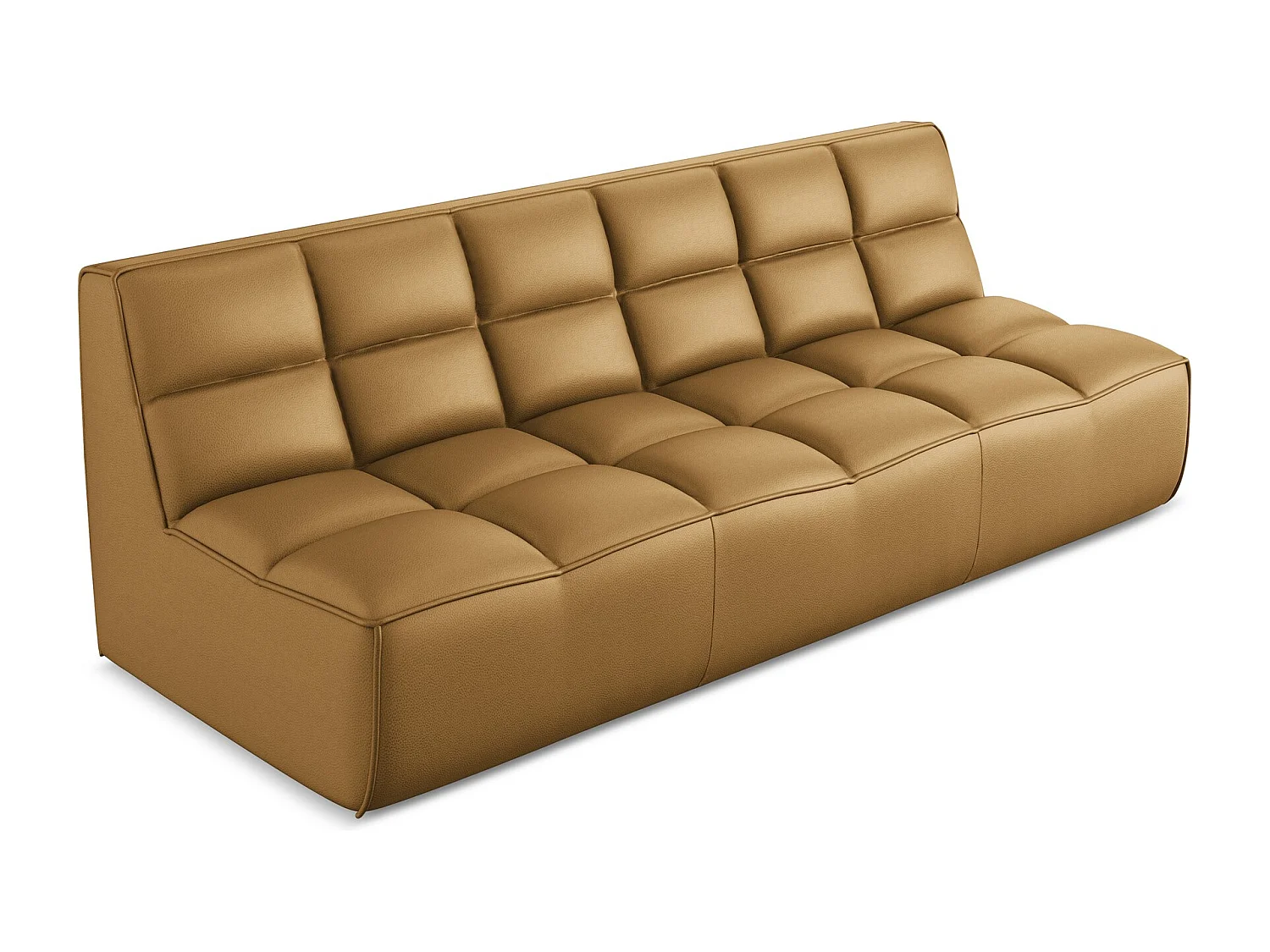 Modulares 3-Sitzer Sofa - - Kunstleder - Carmel - KALAI