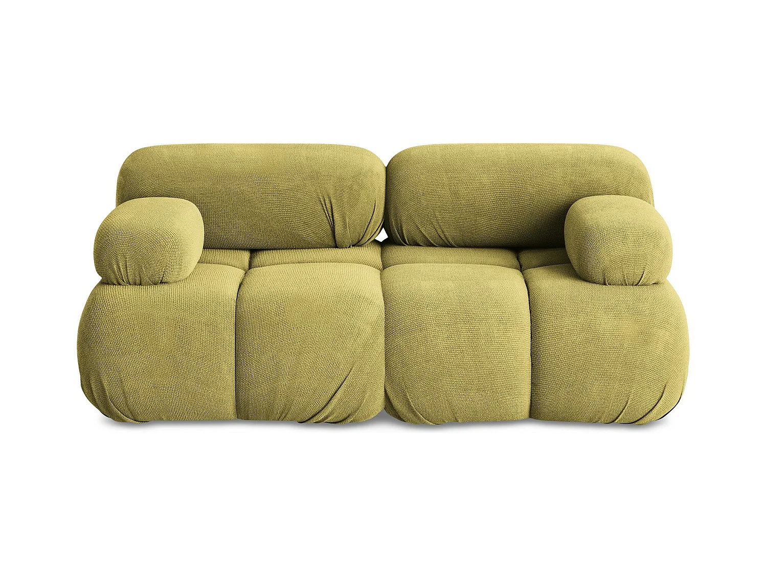 2-Sitzer Sofa - - Chenille - Limettengrün - LOKUA