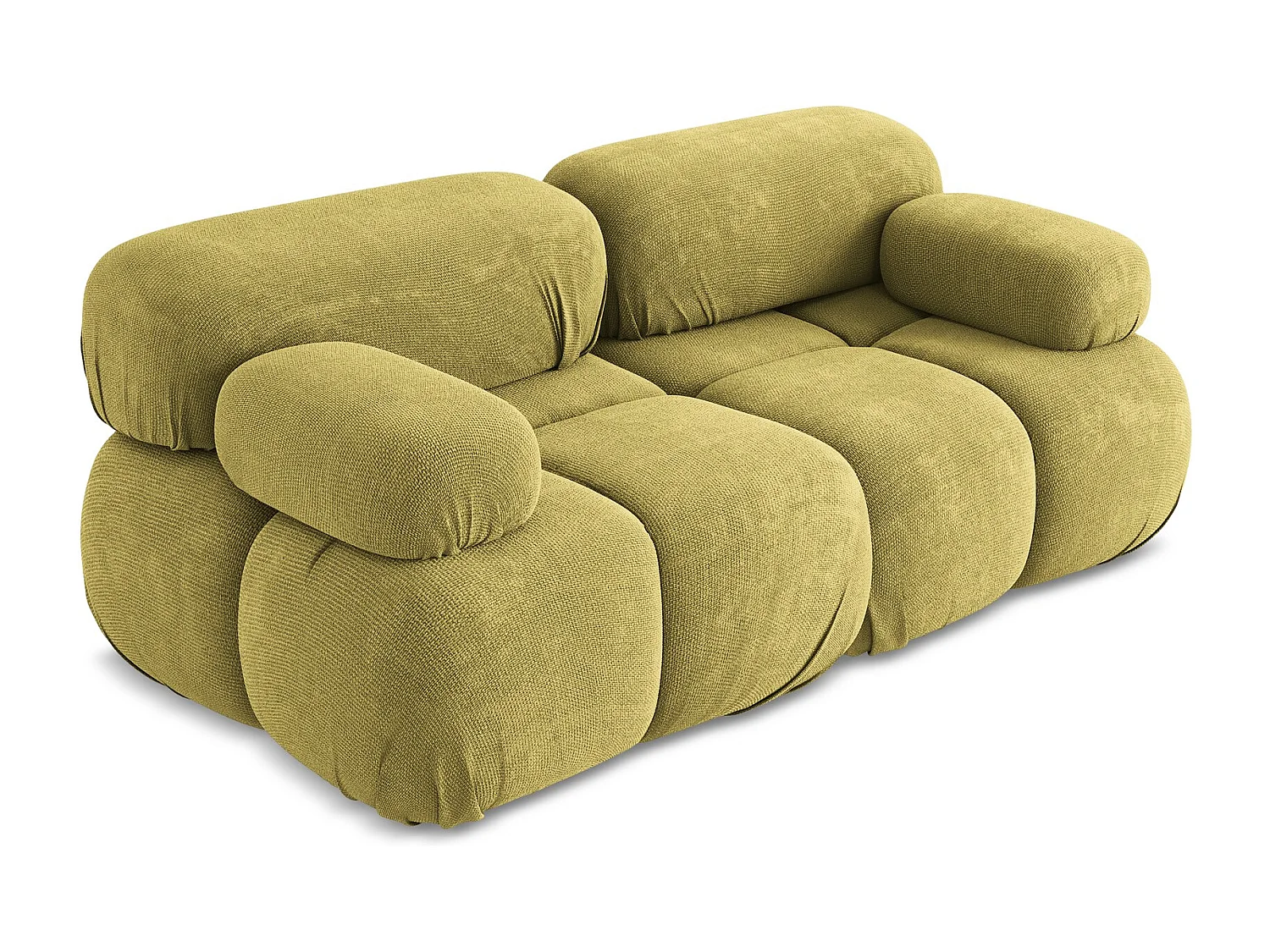 2-Sitzer Sofa - - Chenille - Limettengrün - LOKUA
