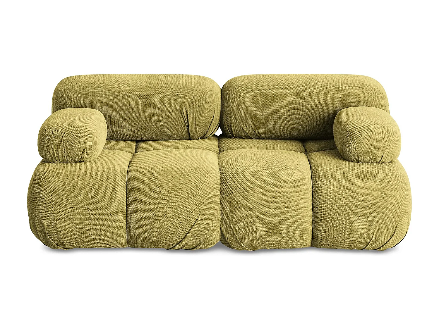 2-Sitzer Sofa - - Chenille - Limettengrün - LOKUA