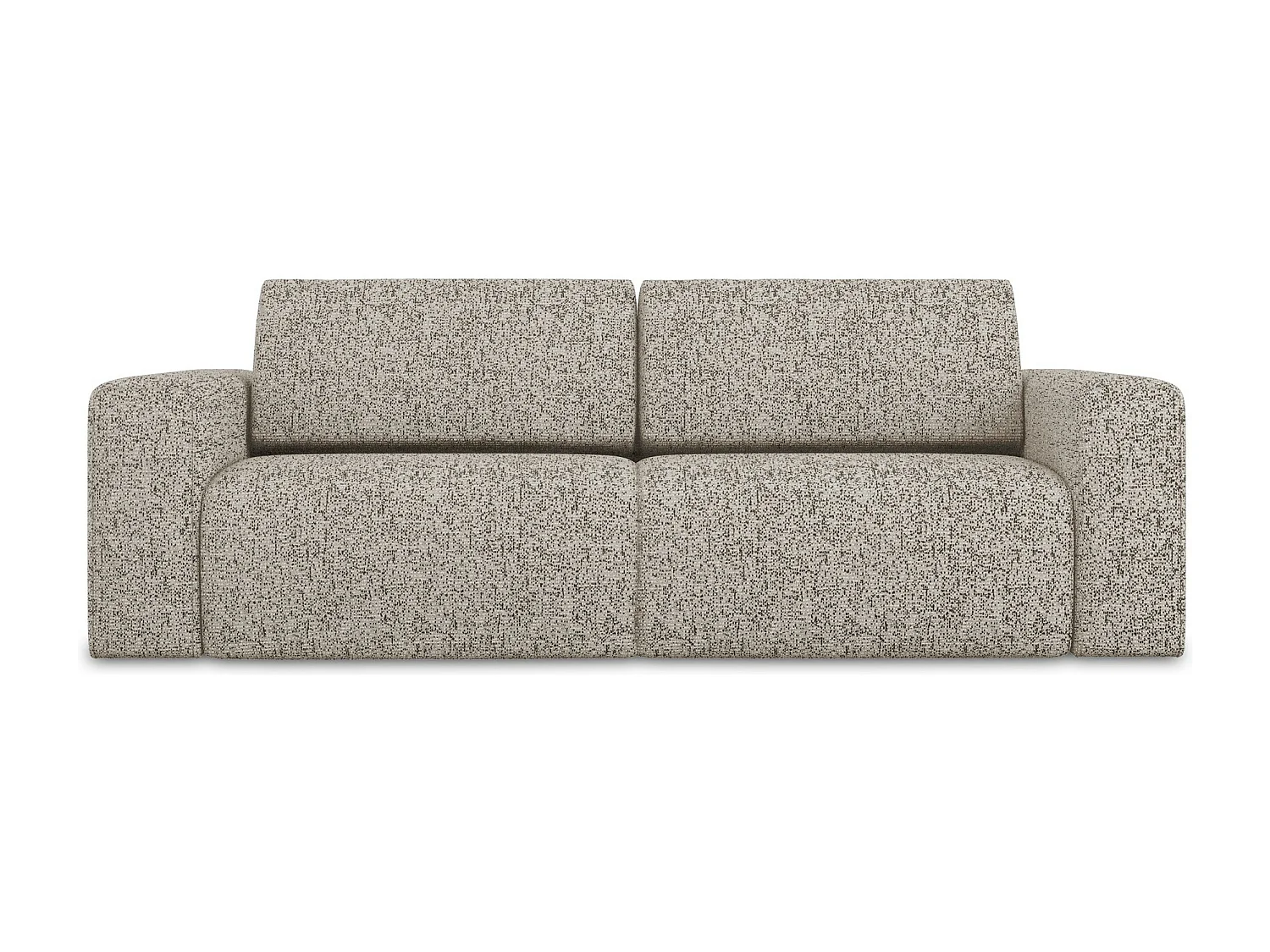 Canapé modulable 3 places en Strukturstoff - beige foncé - KALEA