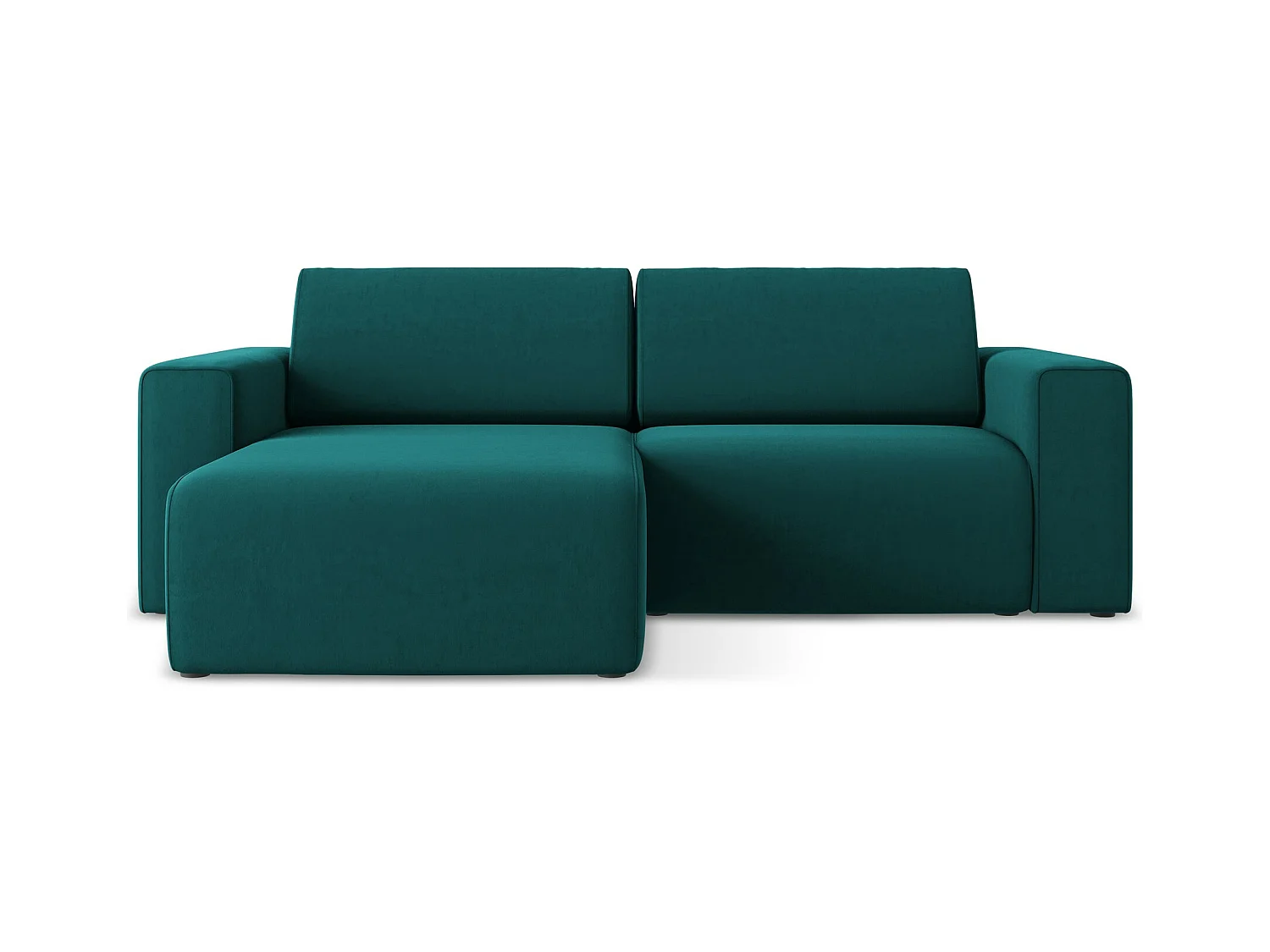 Sofá modular 3 plazas izquierdo de terciopelo marina - KALEA