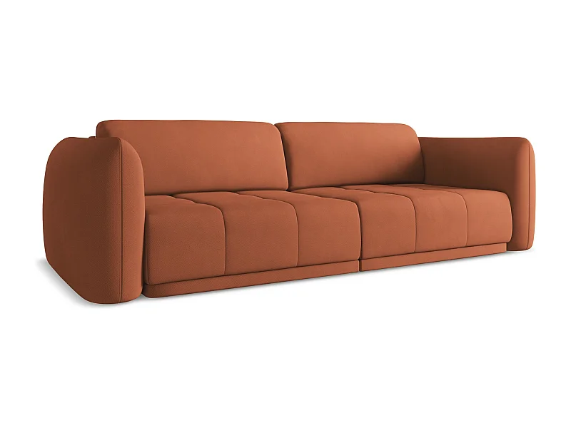 4-Sitzer Sofa - / - Chenille - Terrakotta - HOKU