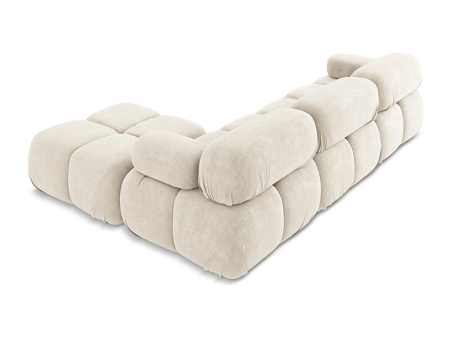 Modulares Ecksofa Beidseitig - Reversibel - Chenille - Hell beige - LOKUA