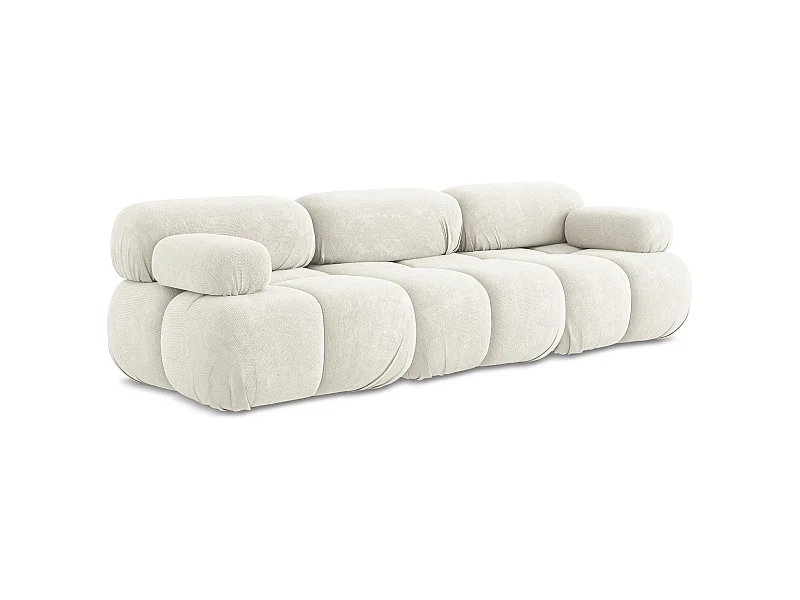 Modulares 3-Sitzer Sofa - - Chenille - Weiß - LOKUA