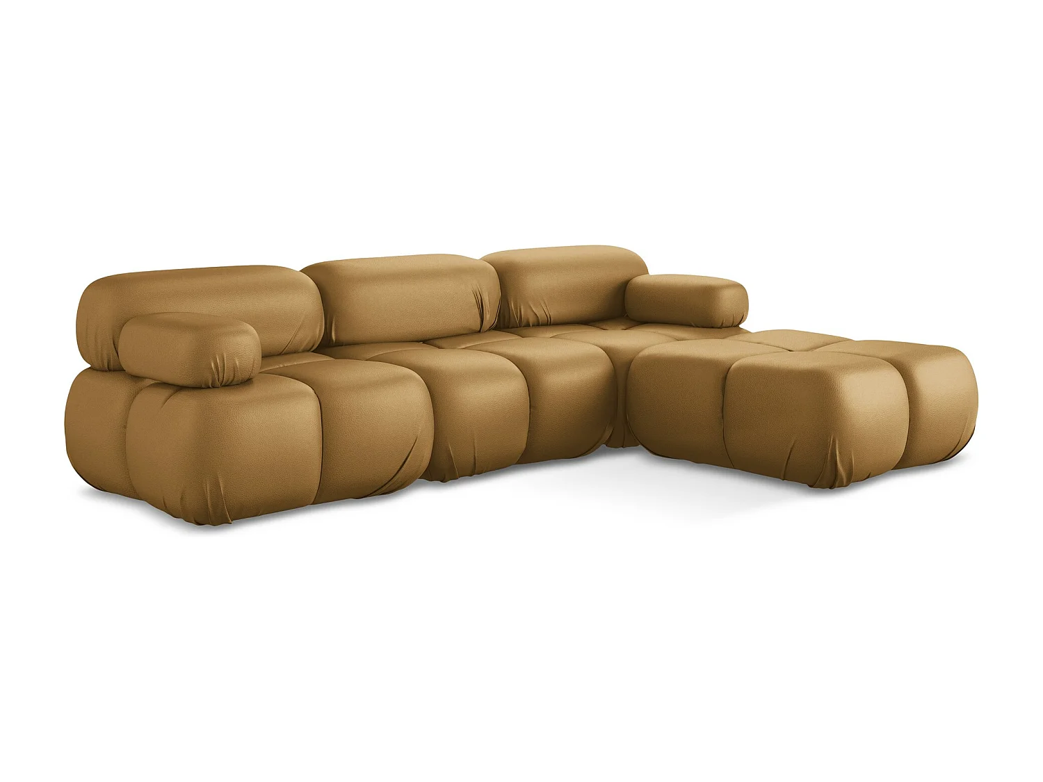 Canapé d'angle modulaire reversible en Cuir artificiel - carmel - LOKUA