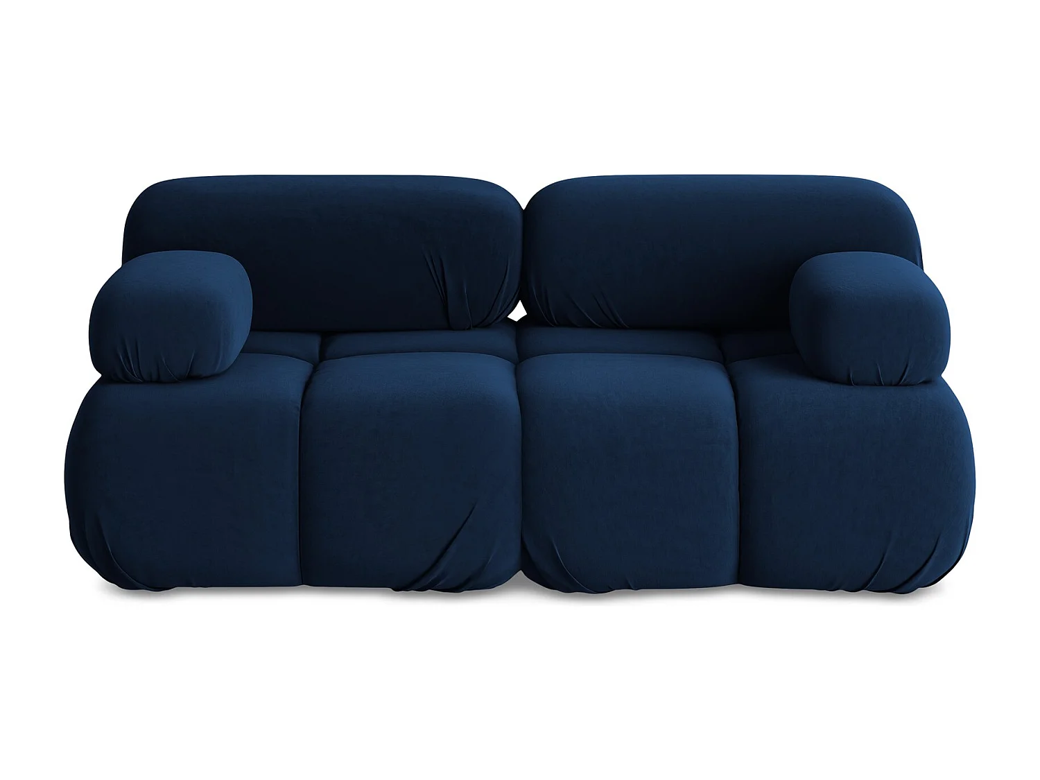 2-Sitzer Sofa - - Samt - Königsblau - LOKUA