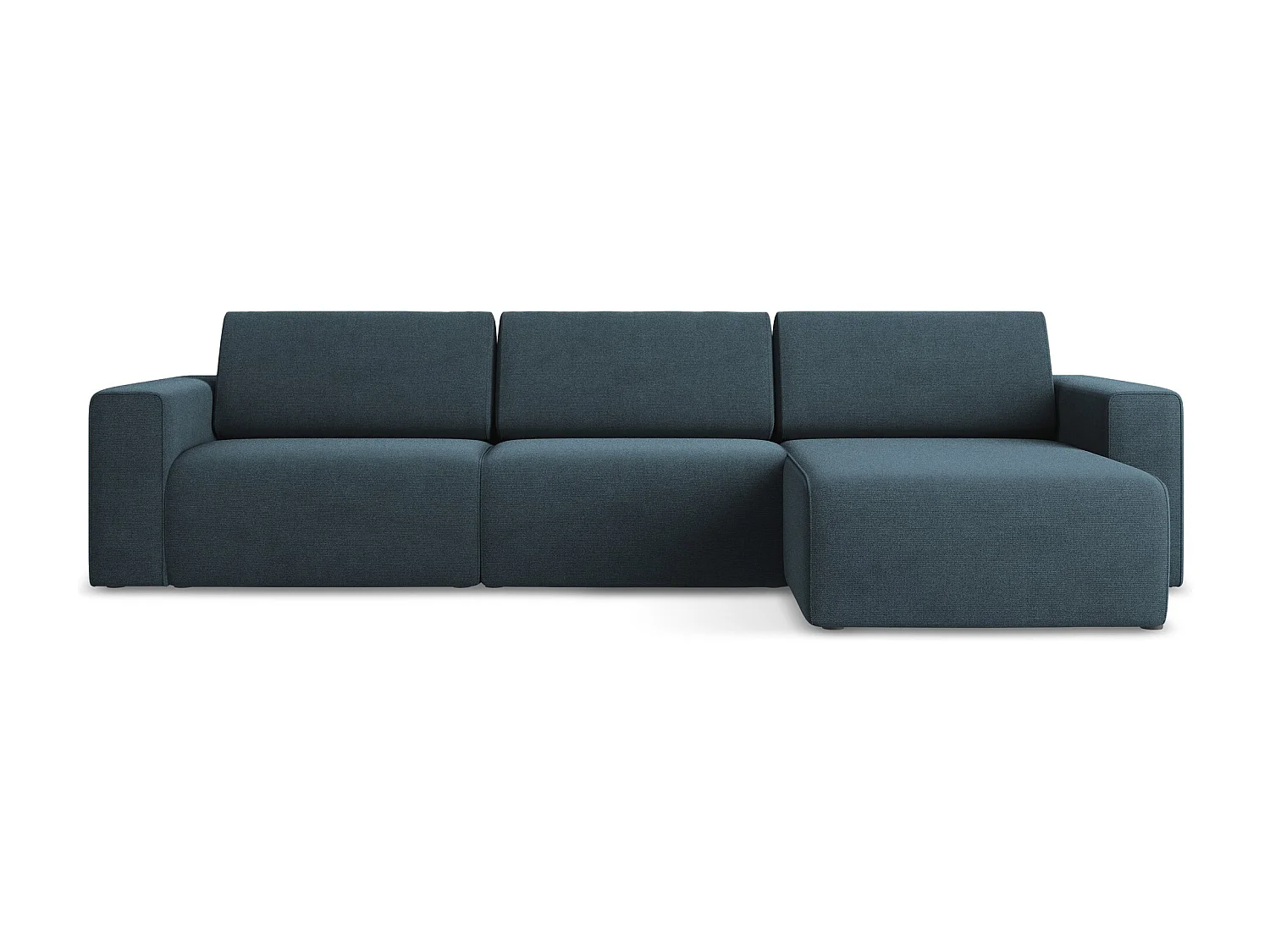 Modulares Ecks Sofa M rechts - Rechts - Strukturstoff - Jeans - KALEA