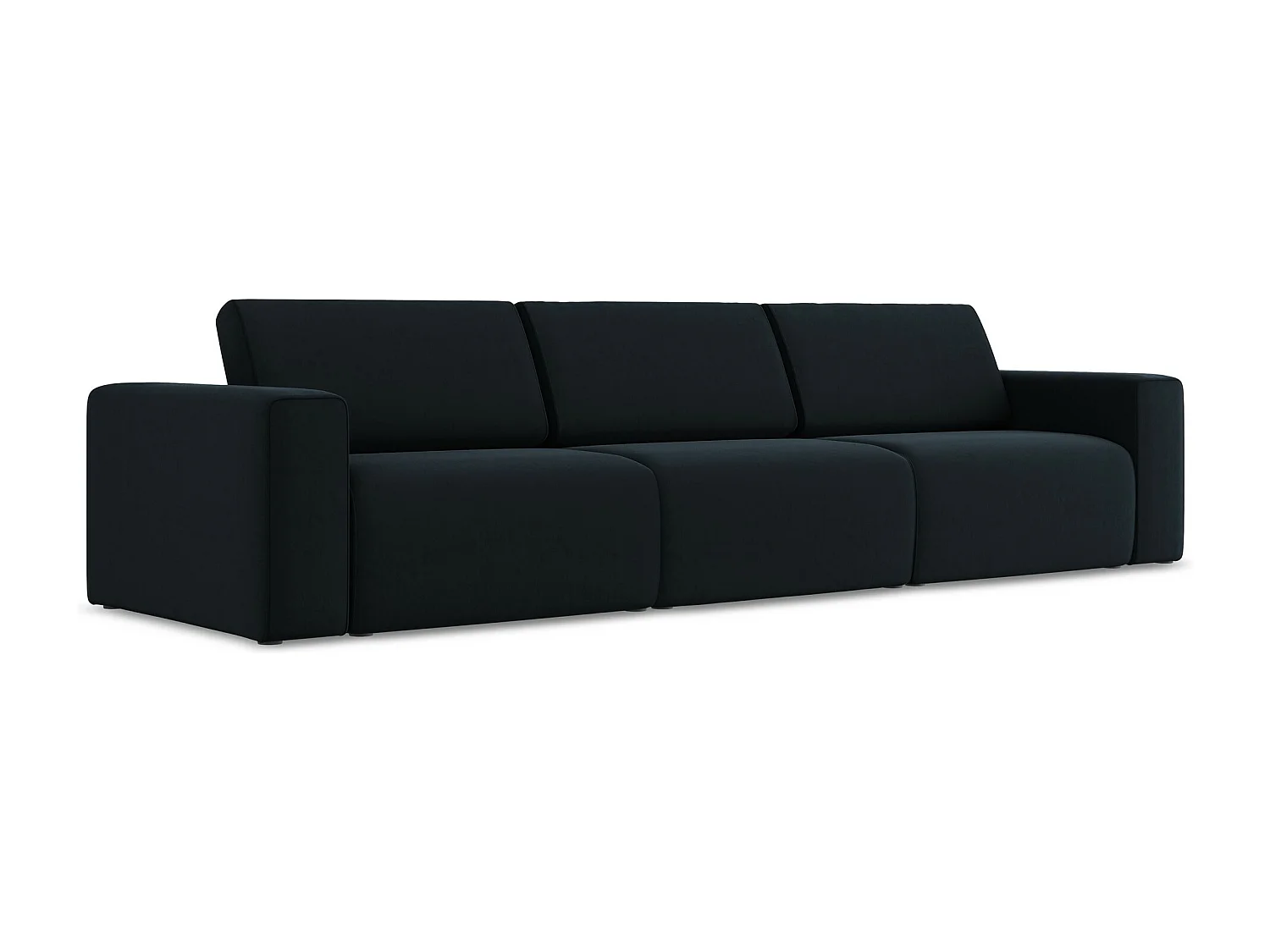 Modulares 4-Sitzer Sofa - - Samt - Königsblau - KALEA