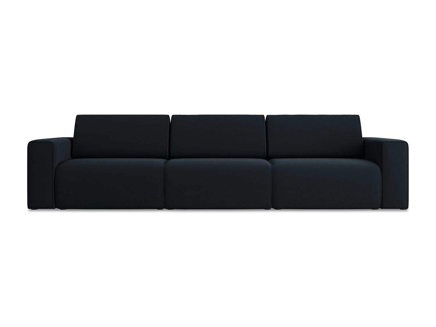 Modulares 4-Sitzer Sofa - - Samt - Königsblau - KALEA