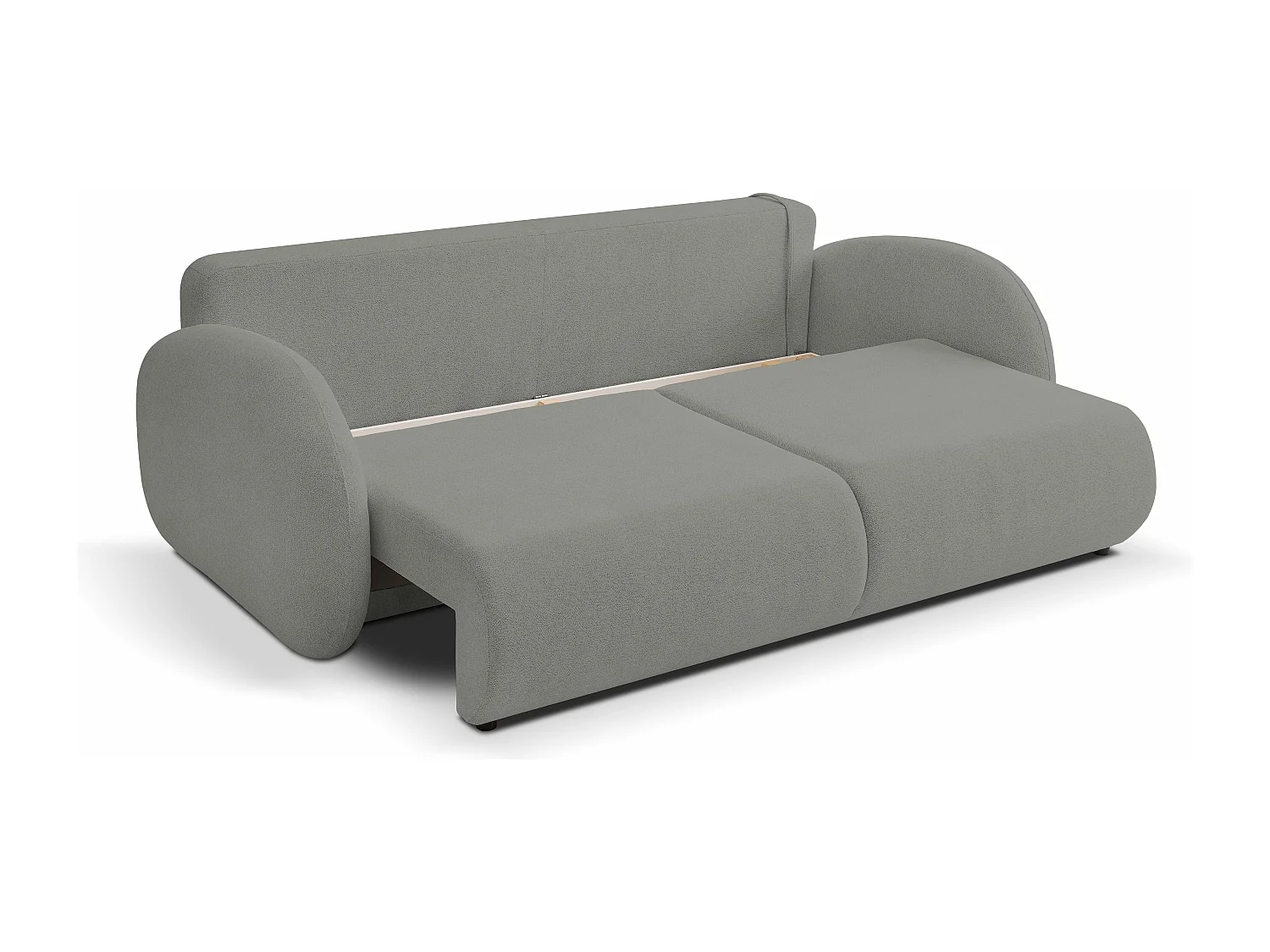 Schlafsofa LOOP, modernes Design, Stauraum, skandinavischer Stil, 234x86x112 cm, Farbe: DUNKELGRAU