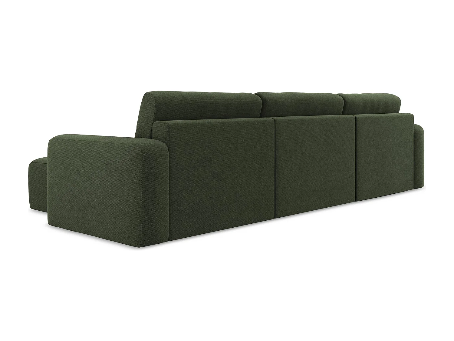 Canapé panoramique convertible en Strukturstoff - olive - KONA