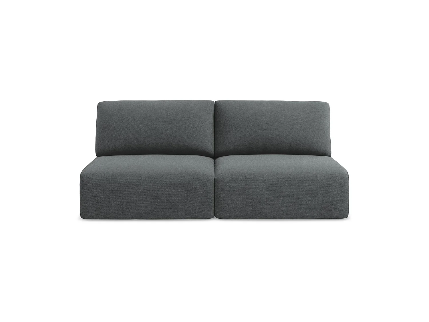 Sofa 3-osobowa z funkcją spania - z tkaniny strukturalnej - szary - OSTIA