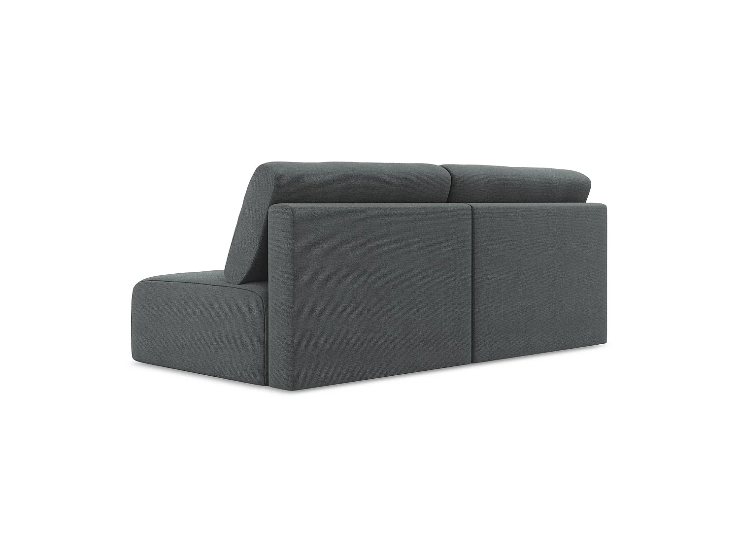 Sofa 3-osobowa z funkcją spania - z tkaniny strukturalnej - szary - OSTIA