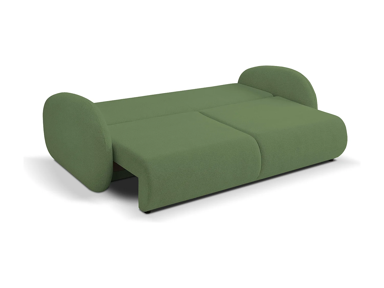Slaapbank LOOP – Modern design, opbergruimte, Scandinavische stijl, 234x86x112 cm, kleur: GROEN