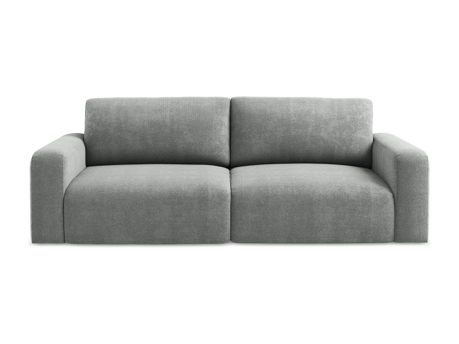 3-Sitzer Sofa mit Schlaffunktion - - Chenille - Grau - KONA