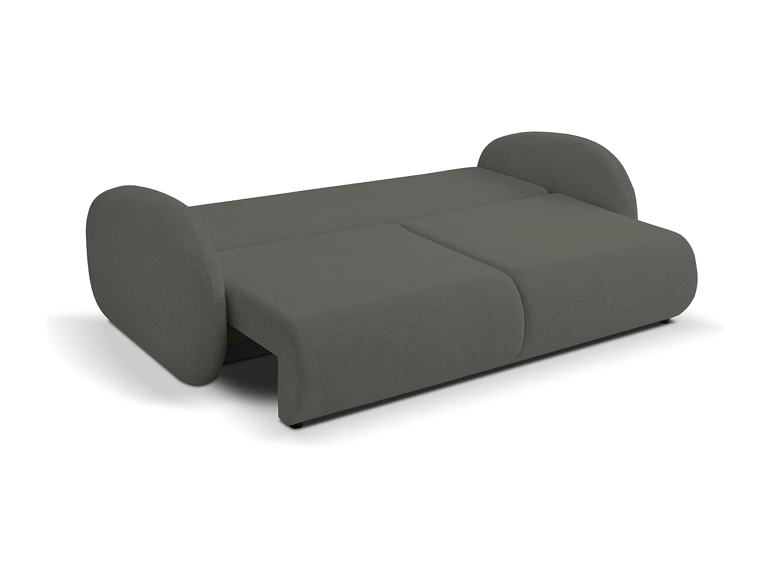 Schlafsofa LOOP, modernes Design, Stauraum, skandinavischer Stil, 234x86x112 cm, Farbe: GRAFIT