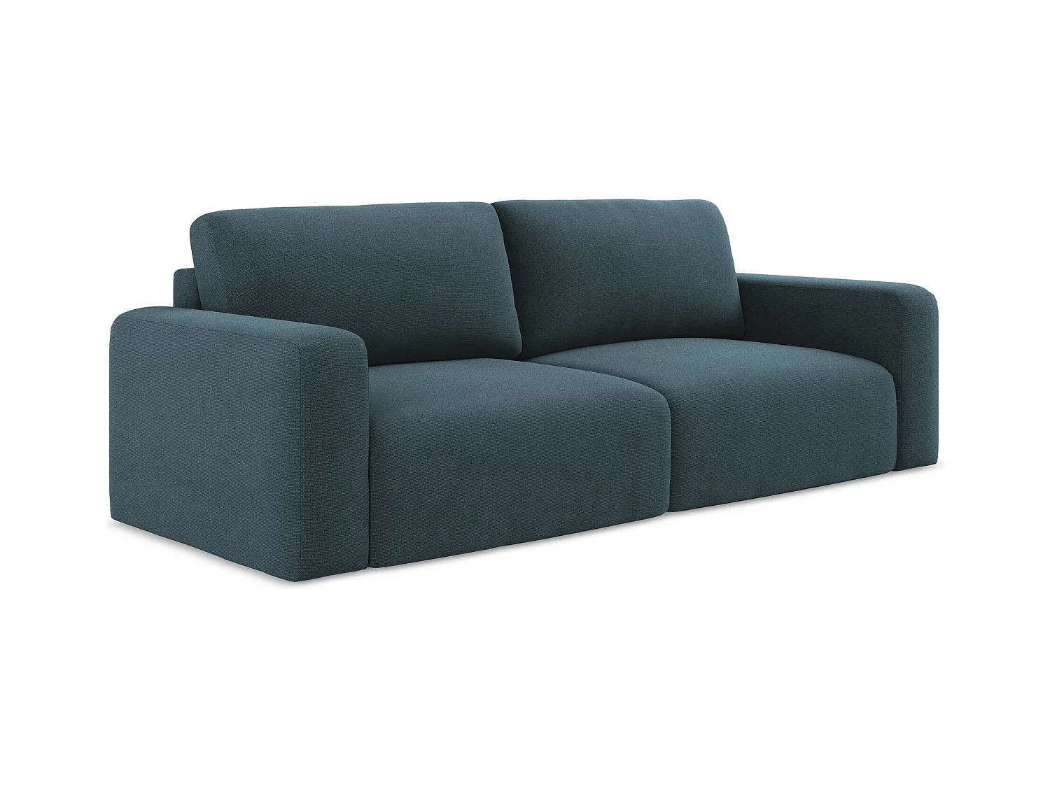 Canapé 3 places convertible en Strukturstoff - jeans - KONA