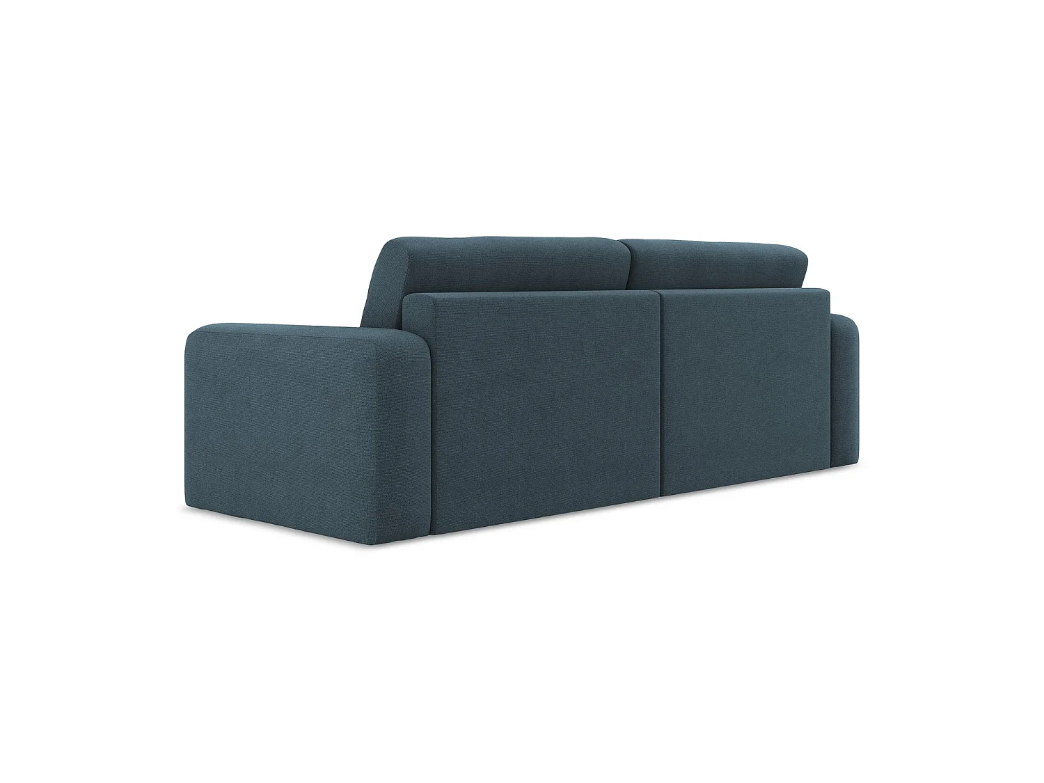 Driezits-slaapbank van jeans textuurstof - OSTIA