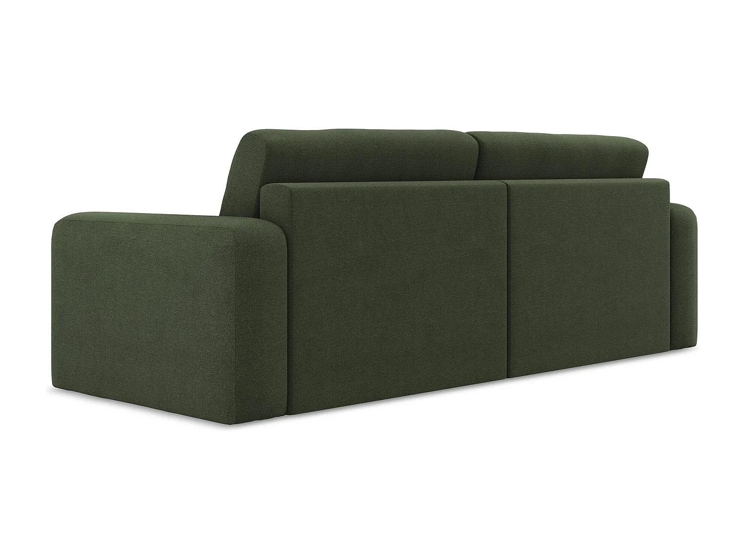3-Sitzer Sofa mit Schlaffunktion - - Strukturstoff - Olive - KONA