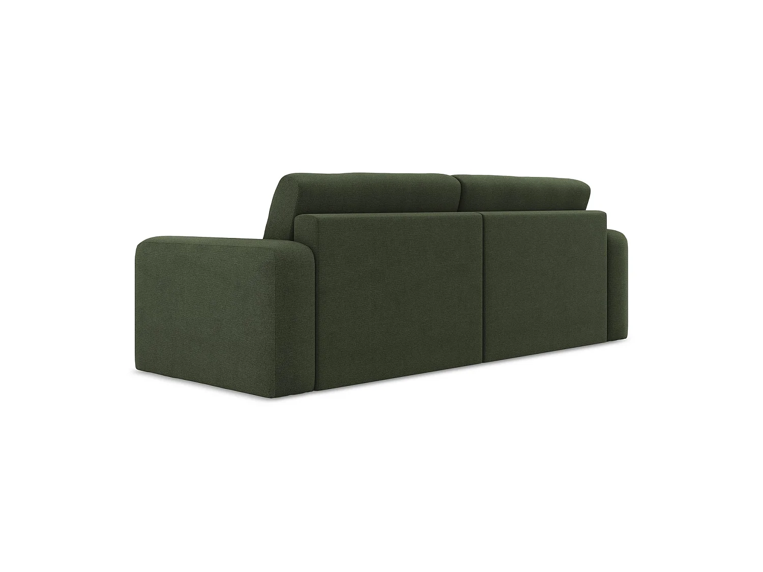 3-Sitzer Sofa mit Schlaffunktion - - Strukturstoff - Olive - OSTIA
