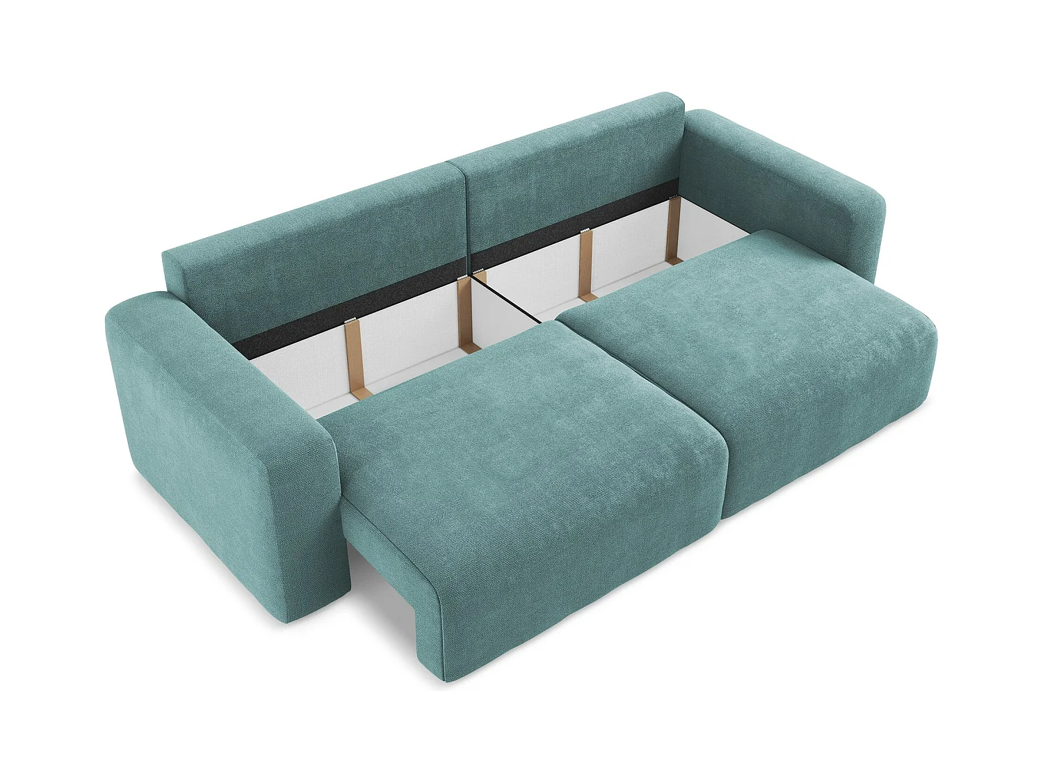 Canapé 3 places convertible en Chenille - jeans - KONA