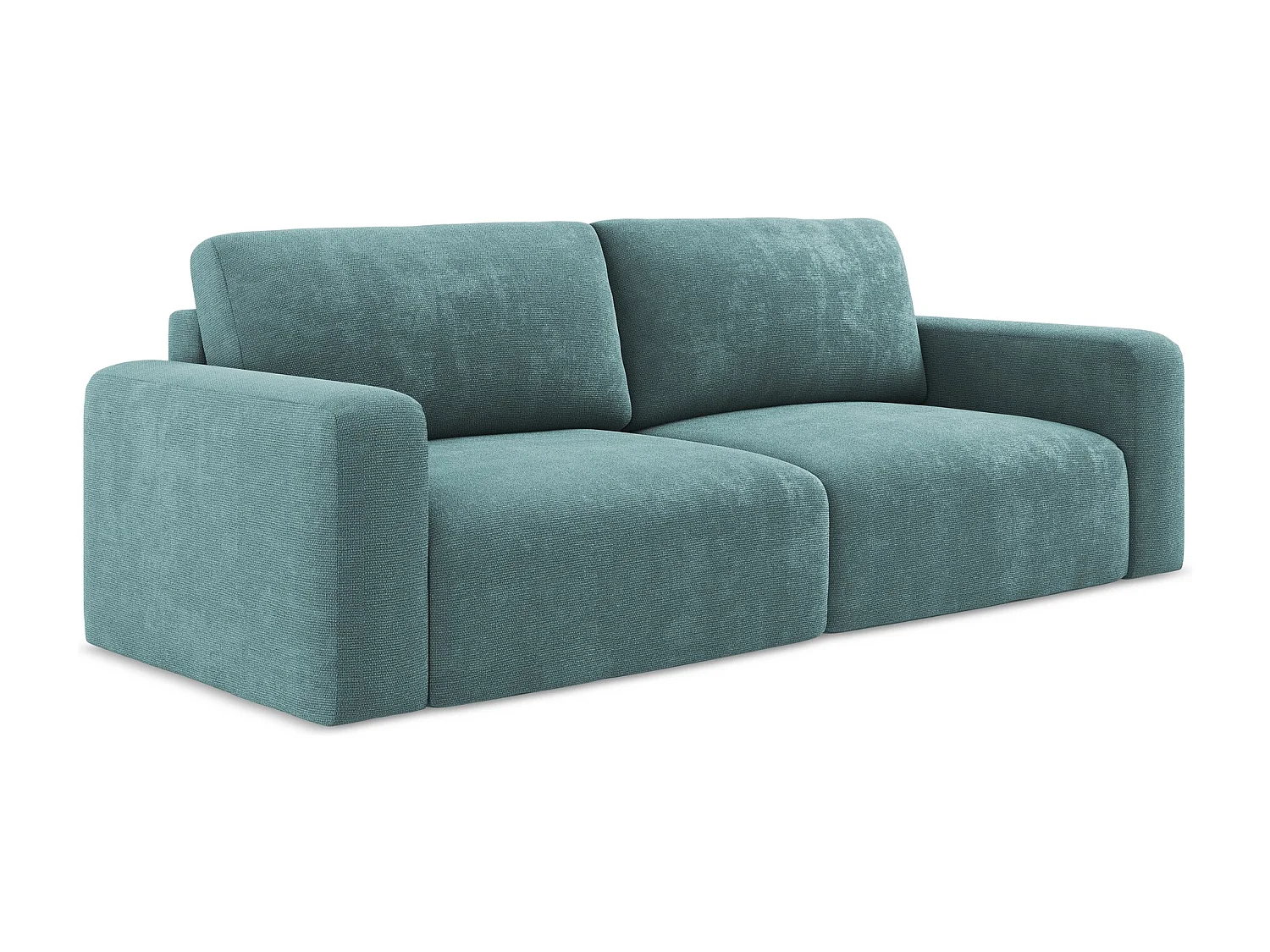 3-Sitzer Sofa mit Schlaffunktion - - Chenille - Jeans - KONA