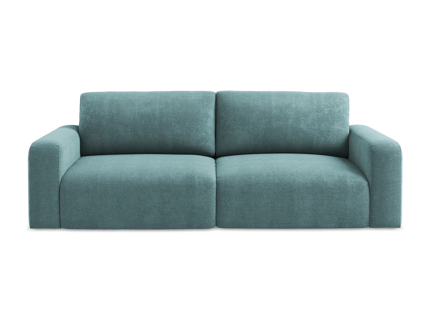 3-Sitzer Sofa mit Schlaffunktion - - Chenille - Jeans - KONA