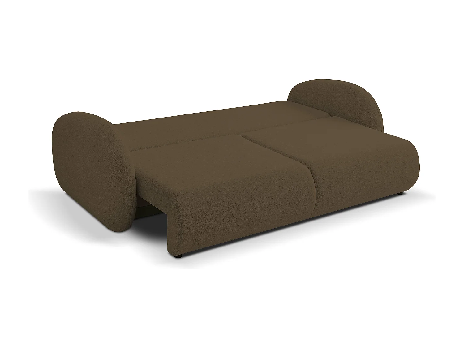 Schlafsofa LOOP, modernes Design, Stauraum, skandinavischer Stil, 234x86x112 cm, Farbe: BRAUN