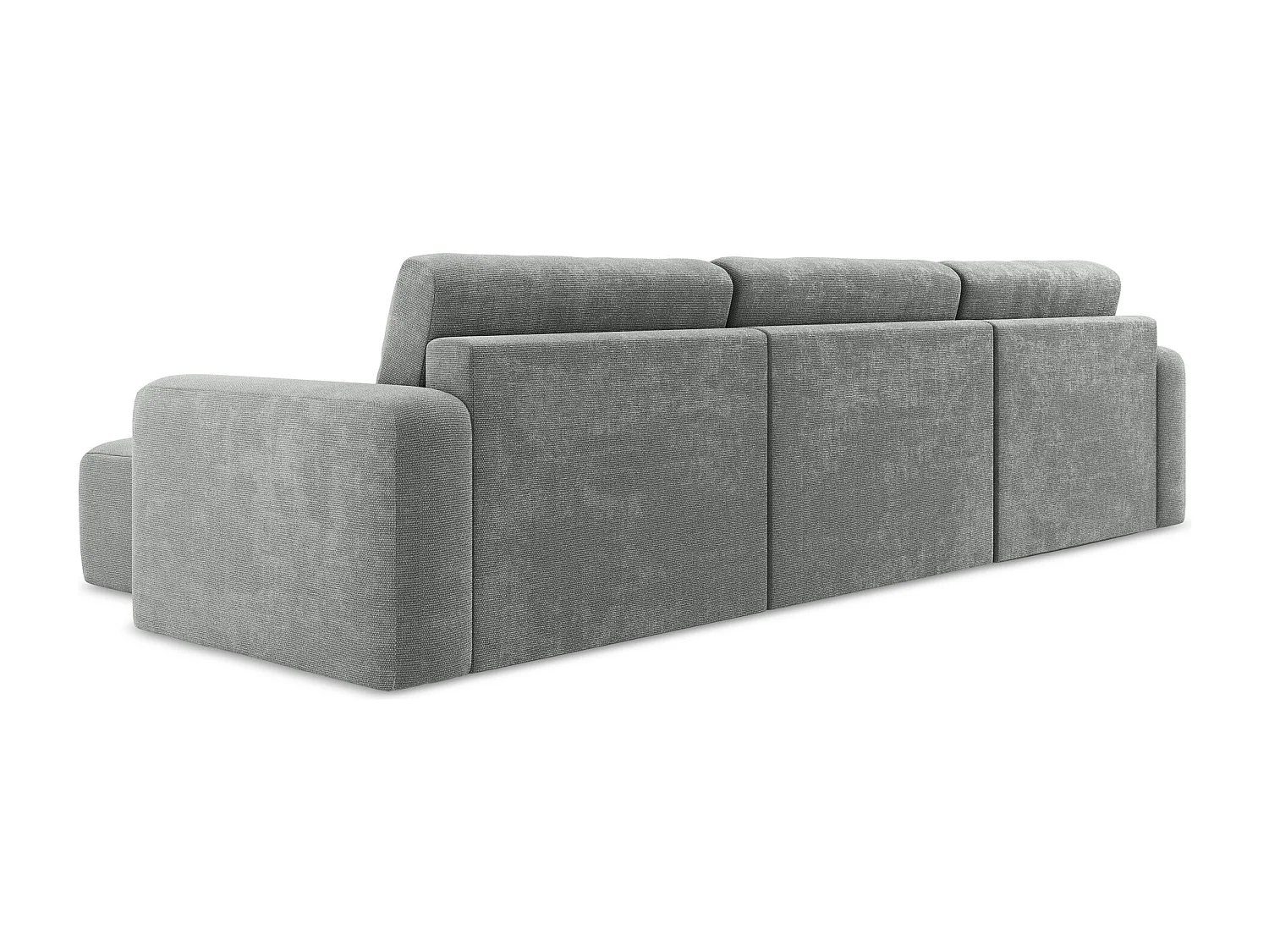 Canapé panoramique convertible en Chenille - gris - KONA