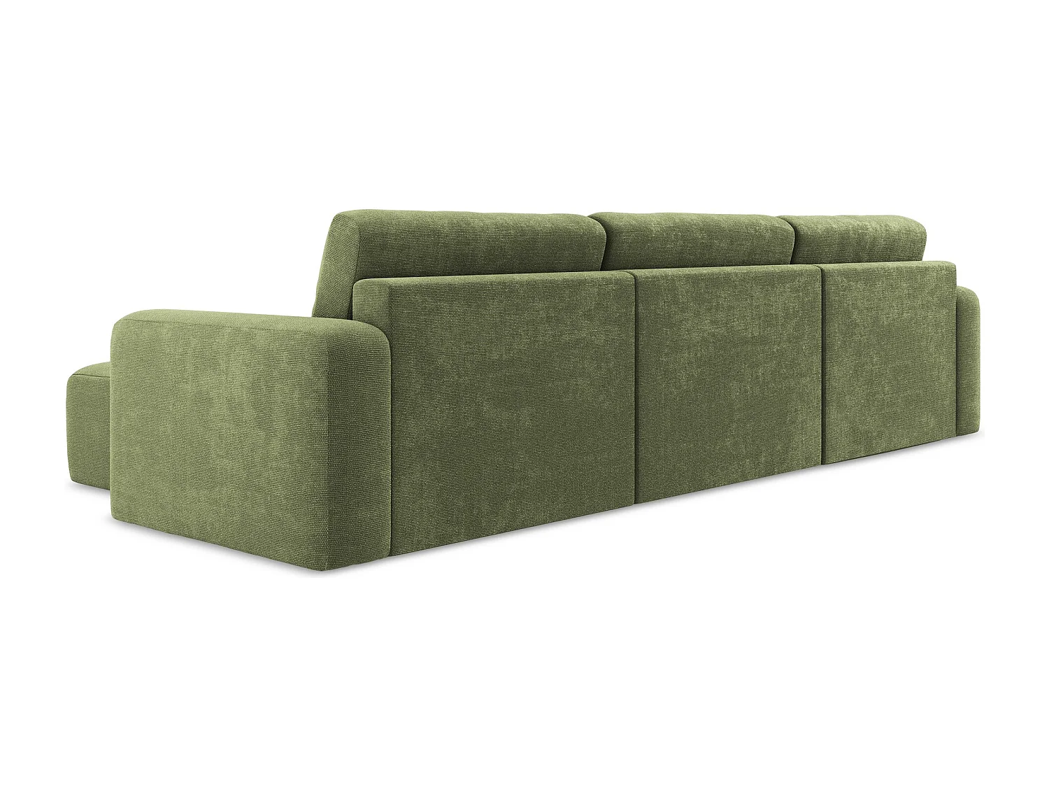 Canapé panoramique convertible en Chenille - vert - KONA