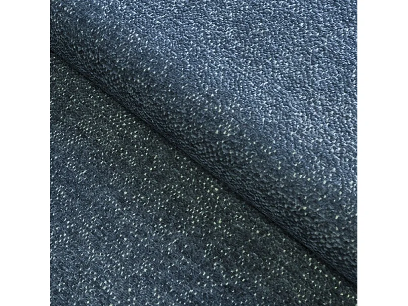 Sofa LOOP z funkcją spania, nowoczesny design, pojemnik na pościel, skandynawski styl, 234x86x112 cm, kolor: GRANATOWY