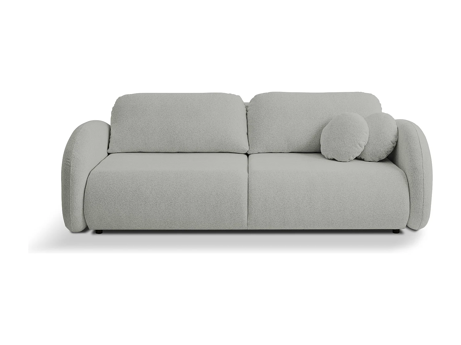 Schlafsofa LOOP, modernes Design, Stauraum, skandinavischer Stil, 234x86x112 cm, Farbe: GRAU