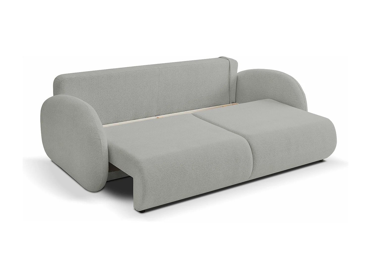 Schlafsofa LOOP, modernes Design, Stauraum, skandinavischer Stil, 234x86x112 cm, Farbe: GRAU