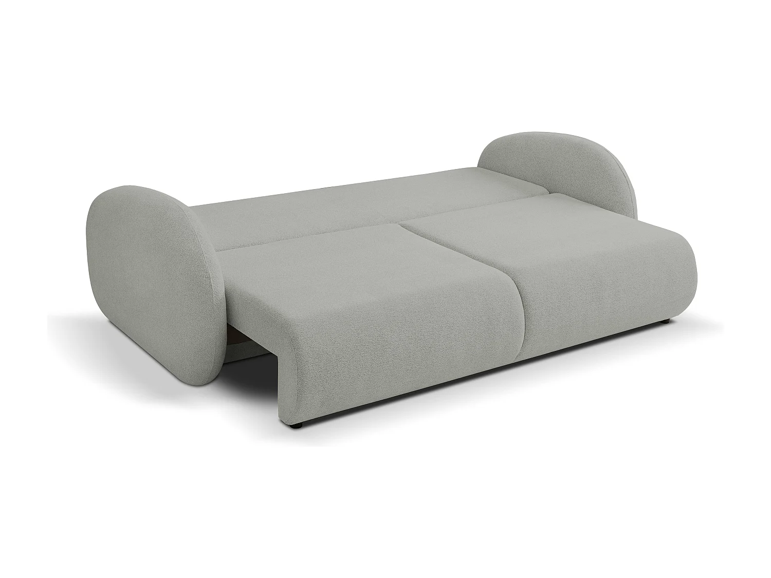 Slaapbank LOOP – Modern design, opbergruimte, Scandinavische stijl, 234x86x112 cm, kleur: GRIJS