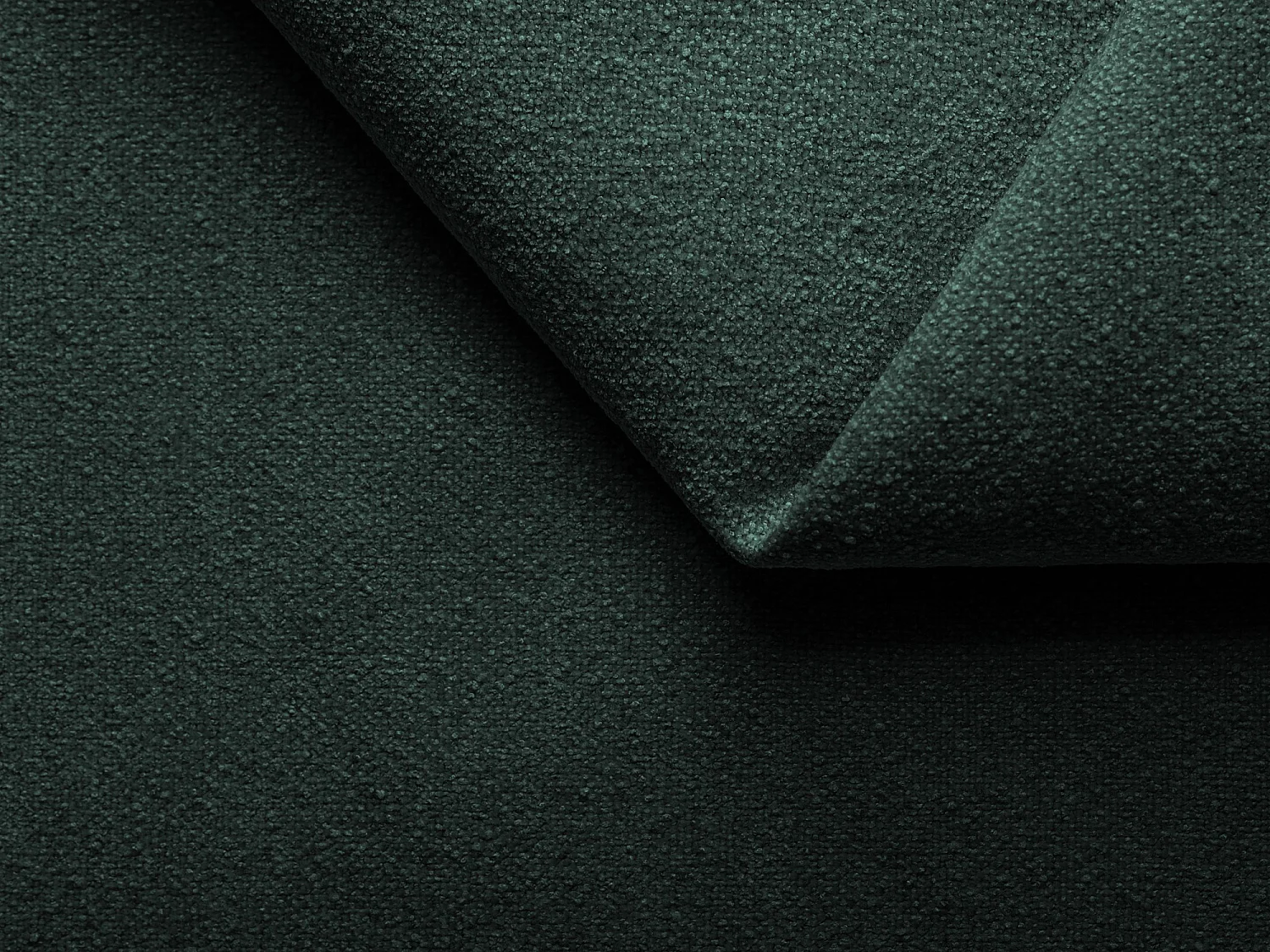 Modulares 3-Sitzer Sofa - - Bouclé - Flaschengrün - AILANI