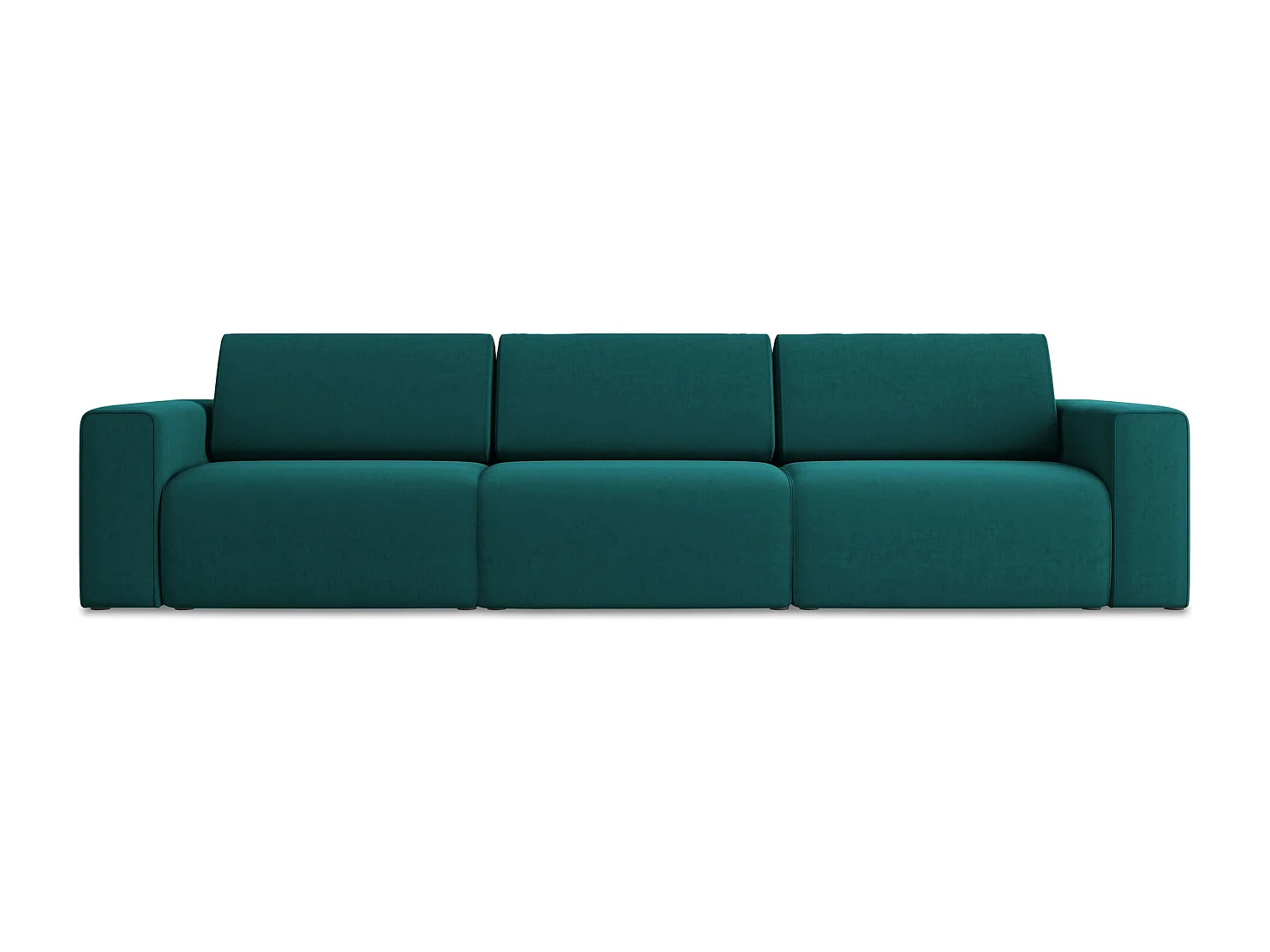 Vierzits modulaire bank van marinier velours - KALEA