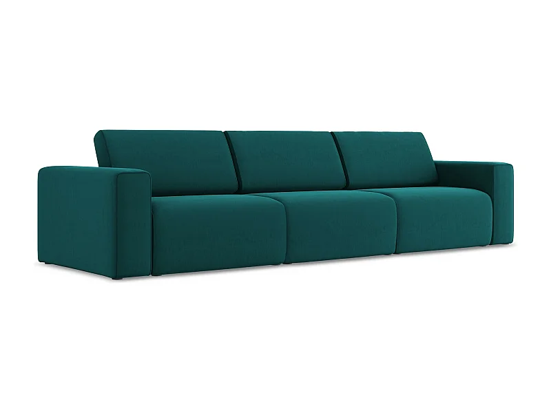 Modulares 4-Sitzer Sofa - - Samt - Marine - KALEA