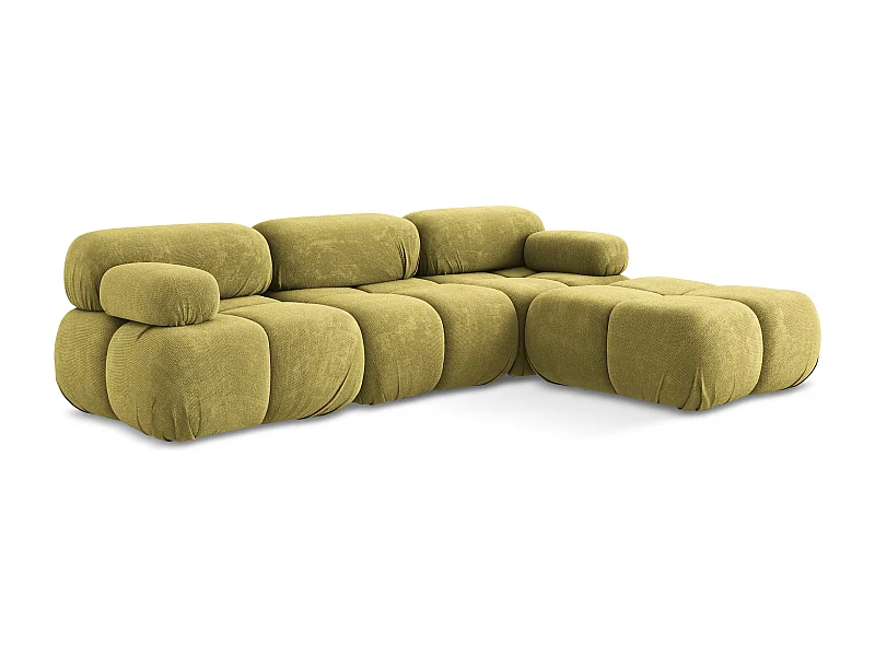 Modulares Ecksofa Beidseitig - Reversibel - Chenille - Limettengrün - LOKUA