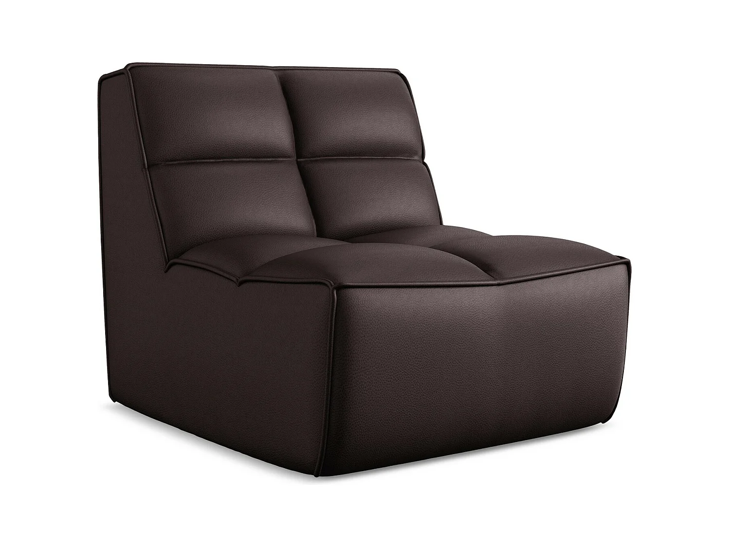 Fauteuil en Cuir artificiel - prune - KALAI