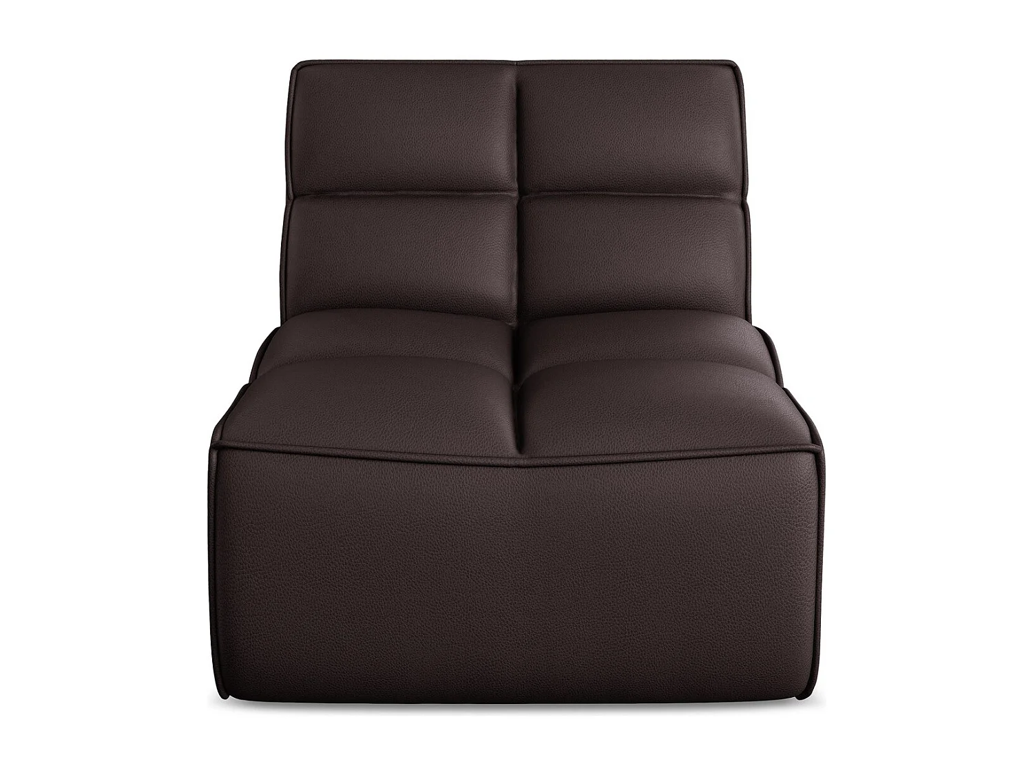 Fauteuil van pruim kunstleer - KALAI