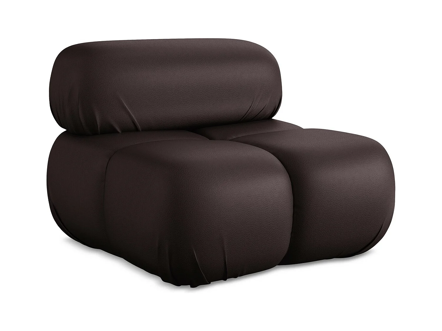 Fauteuil en Cuir artificiel - prune - LOKUA