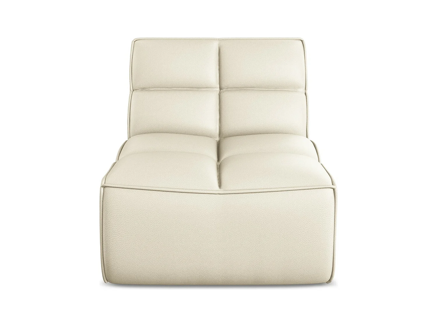 Sessel - / - Kunstleder - Hell beige - KALAI