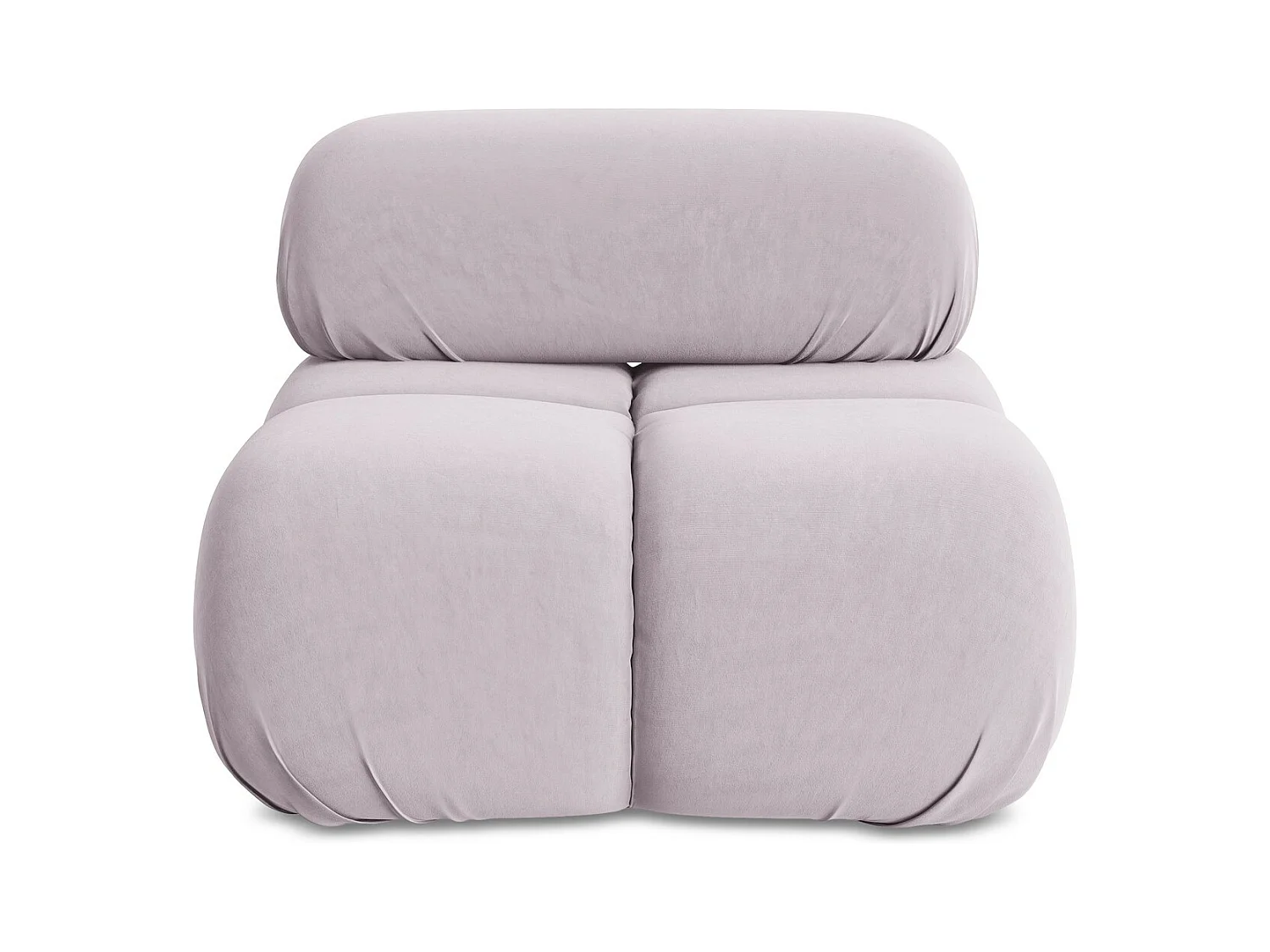 Fauteuil van lavendel velours - LOKUA