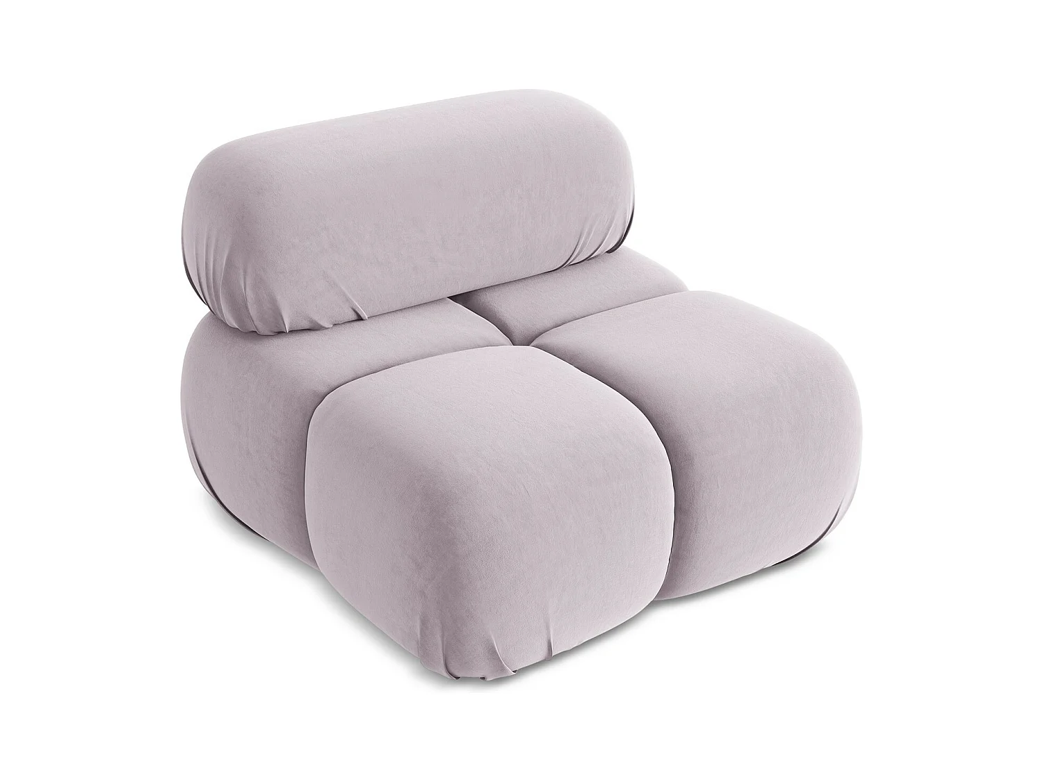 Fauteuil van lavendel velours - LOKUA