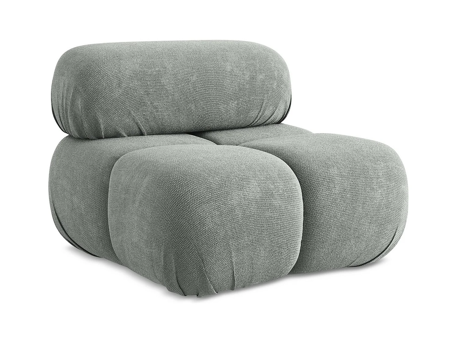 Fauteuil en Chenille - gris - LOKUA